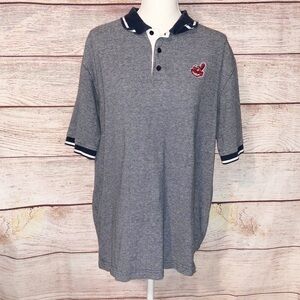 Vintage Cleveland Indians Chief Wahoo Polo Shirt Size L